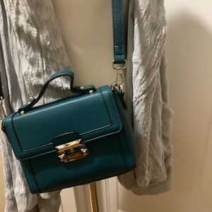 🥗TEAL Jennifer Moore Top Handle Handbag